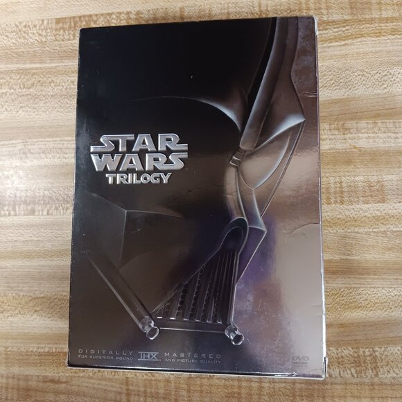 Star Wars Original Trilogy DVD 2004 4 Disc Box Set Widescreen THX Jedi Empire VG - Picture 3 of 7